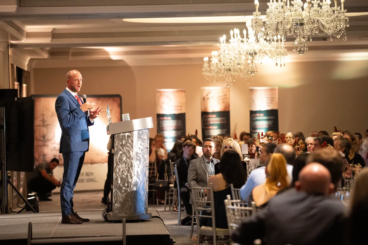 Benjamin Nolot speaks at a previous Freedom Gala