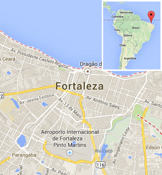 Pdf map Fortaleza Brazil